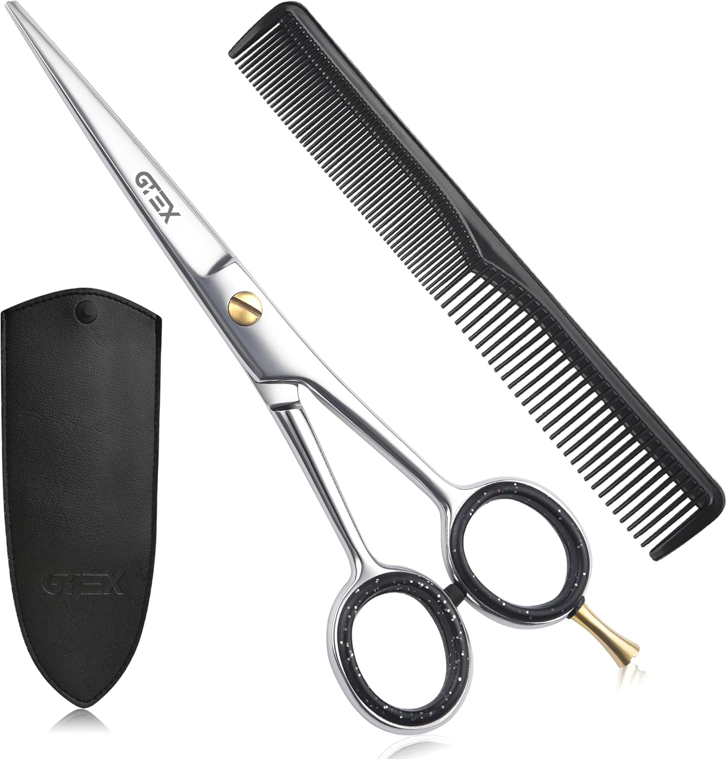 GTEX Hair Scissors, 6.5 inch Professional Hair Cutting Scissors for Women Men Adults - Barber Scissors Hair Shears - Super Sharp Haircut Scissors - Tijeras De Peluqueria Profesional
