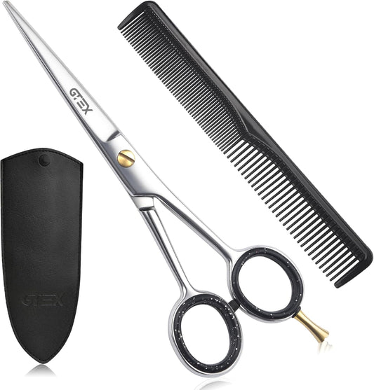 GTEX Hair Scissors, 6.5 inch Professional Hair Cutting Scissors for Women Men Adults - Barber Scissors Hair Shears - Super Sharp Haircut Scissors - Tijeras De Peluqueria Profesional