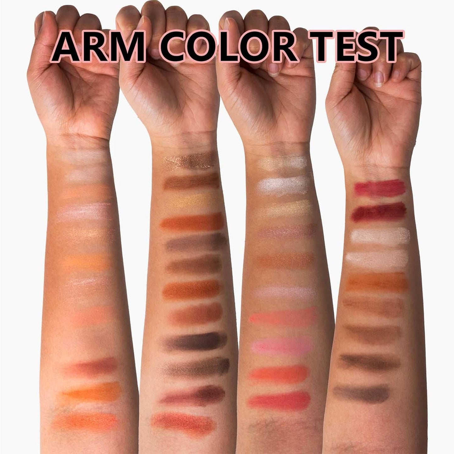 Makeup Palette,Eyeshadow & Highlighter & Blush & Contouring,4-Layer Book-Style Foldable Makeup Palette Set,Matte Glitter Metallic Shimmer, Highly Pigmented Long Lasting Make Up Pallet(43 Colors)