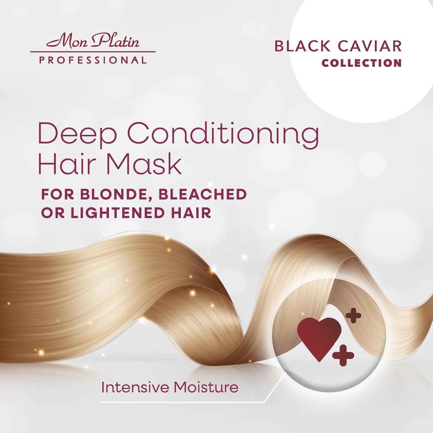 Black Caviar Blonde Hair Mask - Intensive Moisturizing Treatment for blonde, bleached, or Color Treated Hair - Special Antistatic Formula,SLS/Salt Free 500ML