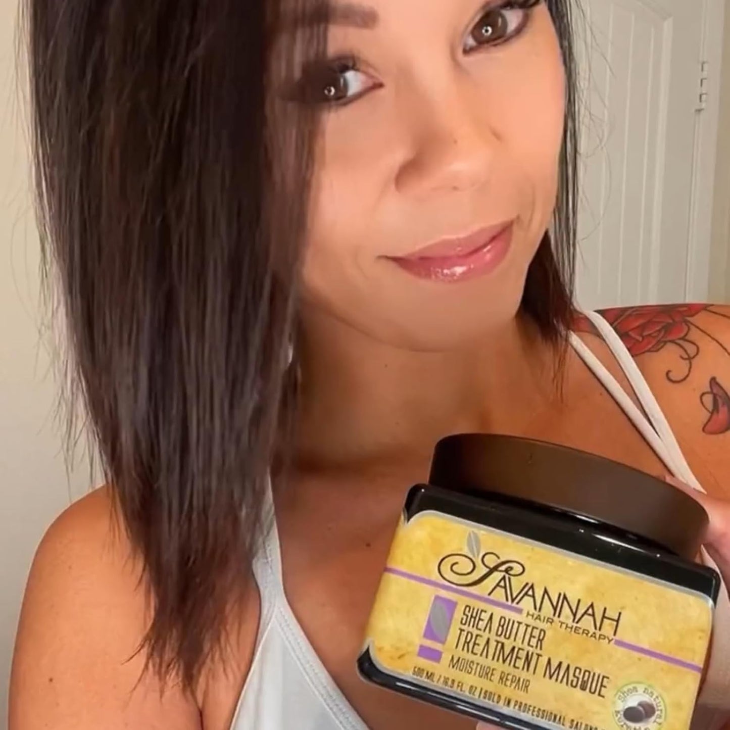 Savannah Hair Mask/Hair Masque with Keratin & Shea Butter – Deep Conditioning, Hydrating Anti-Frizz Treatment for Dry, Curly, or Chemically Treated Hair – 500ml (16.9 oz)