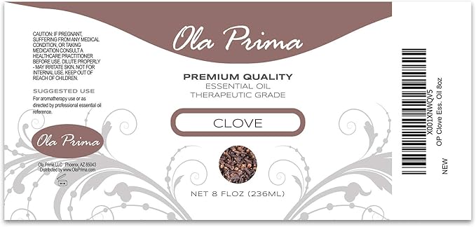 Ola Prima Clove Essential Oil – 8oz Clove Oil