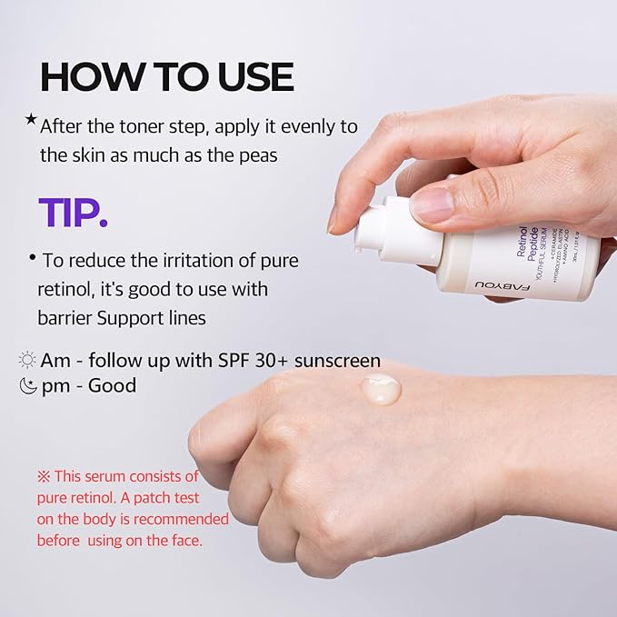 Fabyou Glass Skin Duo Rice Glow Foam Toner + Retinol Peptide Youthful Serum After-Cleansing for Gentle Facial Care, Korean Skincare Set