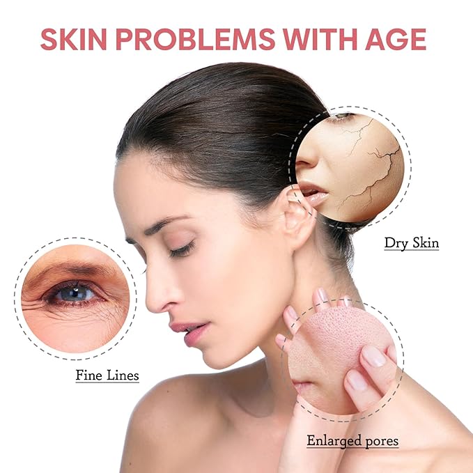 "5-in-1 Vitamin C Face Serum with Hyaluronic Acid, Collagen, Niacinamide - Anti-Aging & Moisturizing Formula for Firm, Even Skin Tone - 30ml"