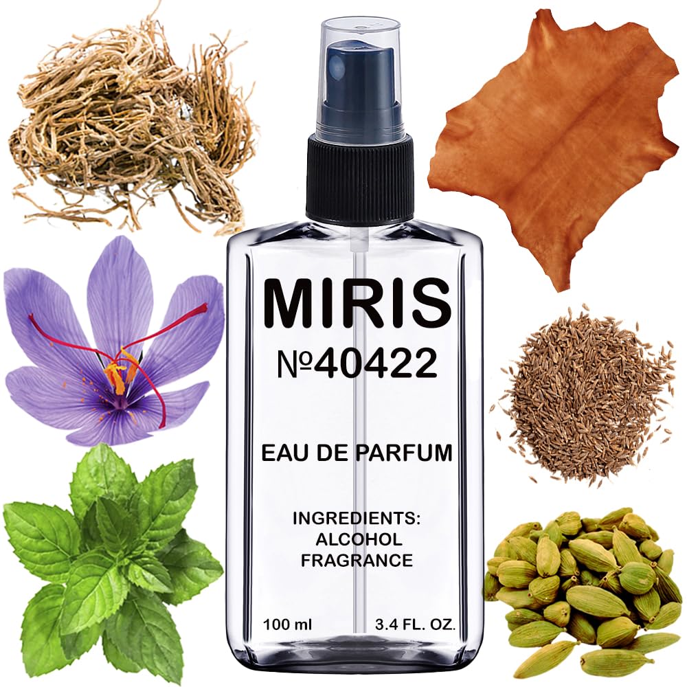 MIRIS No. 40422, Inspired by African Leather, Long-Lasting Unisex Eau de Parfum for Women & Men, Spray 3.4 Fl Oz / 100 ml