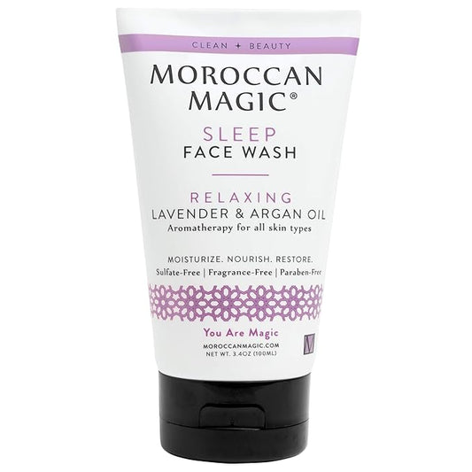 Moroccan Magic Sleep Face Wash | Clean Beauty | Sweet Lavender | Vegan | Cruelty-Free