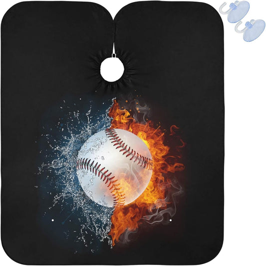 visesunny Professional Barber Cape Polyester Hair Cutting Clippings Catcher Grooming Cape Apron for Shaving Trimming For Men