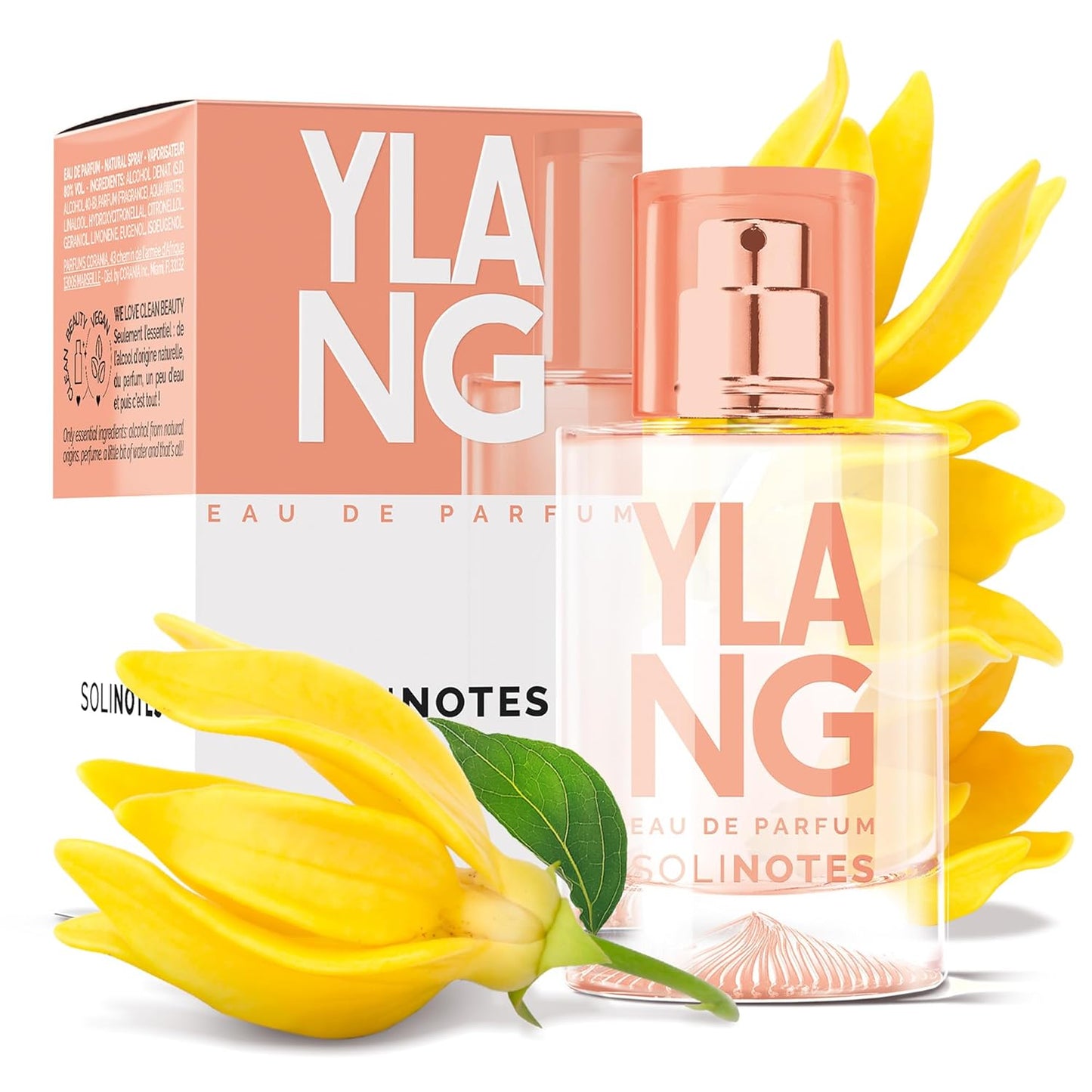 SOLINOTES Ylang Perfume for Women - Eau De Parfum | Delicate Floral and Soothing Scent - Made in France - Vegan - 1.7 fl.oz