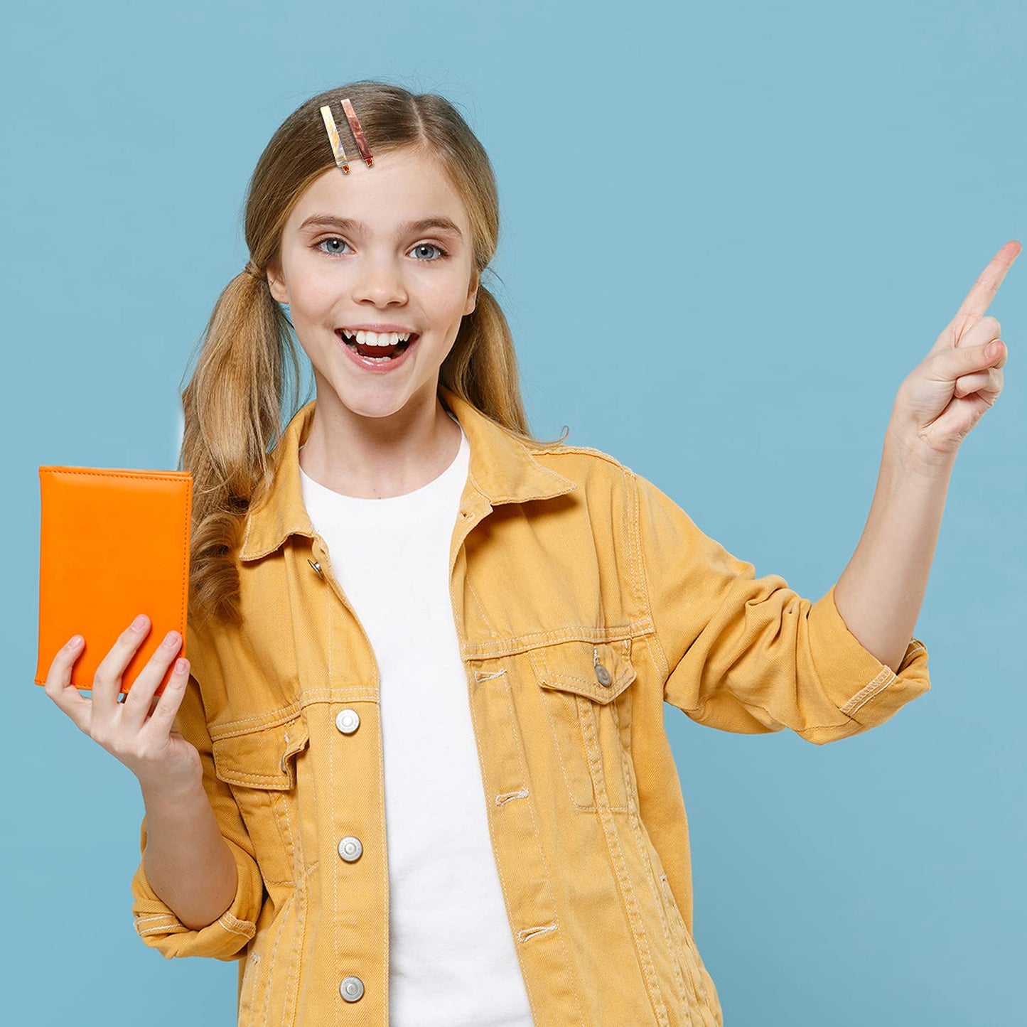 Cobahom 6 Pcs Duckbill Hair Clips Acrylic Resin Hair Clip Metal Duck Teeth Hair Pins Chic Tortoise Shell Hair Barrettes for Thick Hair (3 Coffee Color + 3 Yellow)