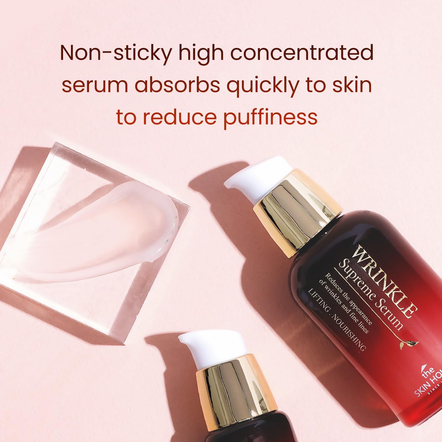 THE SKIN HOUSE Wrinkle Supreme Gift Set – 3-Step Korean Skincare Kit with Ginseng, Adenosine & Ceramide | Firming Cleanser, Wrinkle Serum & Nourishing Cream | Holiday Gift for Hot Weather