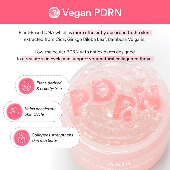 Abib PDRN Collagen Overnight Mask Firming Jelly 2.7 fl oz I Moisturizer for Slugging Intensive Hydrating Nourishing Face Sleeping Mask for Korean Skin Care (Firming Jelly 2.7 fl oz (Vegan PDRN))
