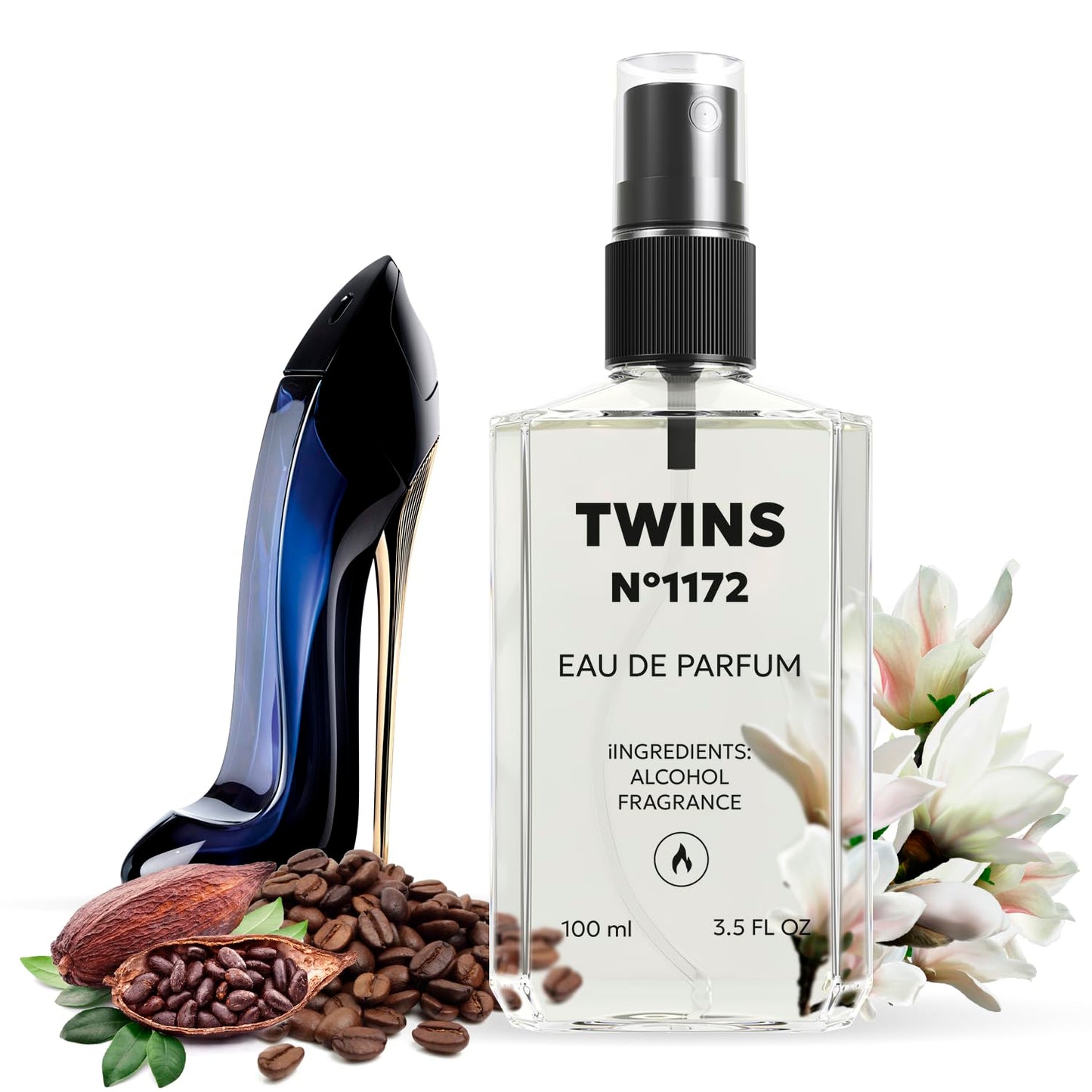 TWINS Impression of Good Girl | Perfume for Women Eau de Parfum | No.1172 | 3.4 Fl Oz / 100 ml