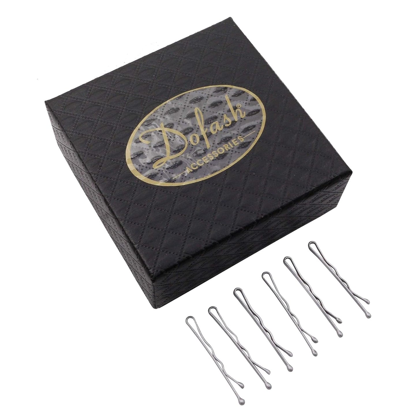 Dofash Silver Bobby Pins Hair Pins Steel Hair Clips 3.5Cm/1.38" Hair Accessories For Women 100PCS （Silver）