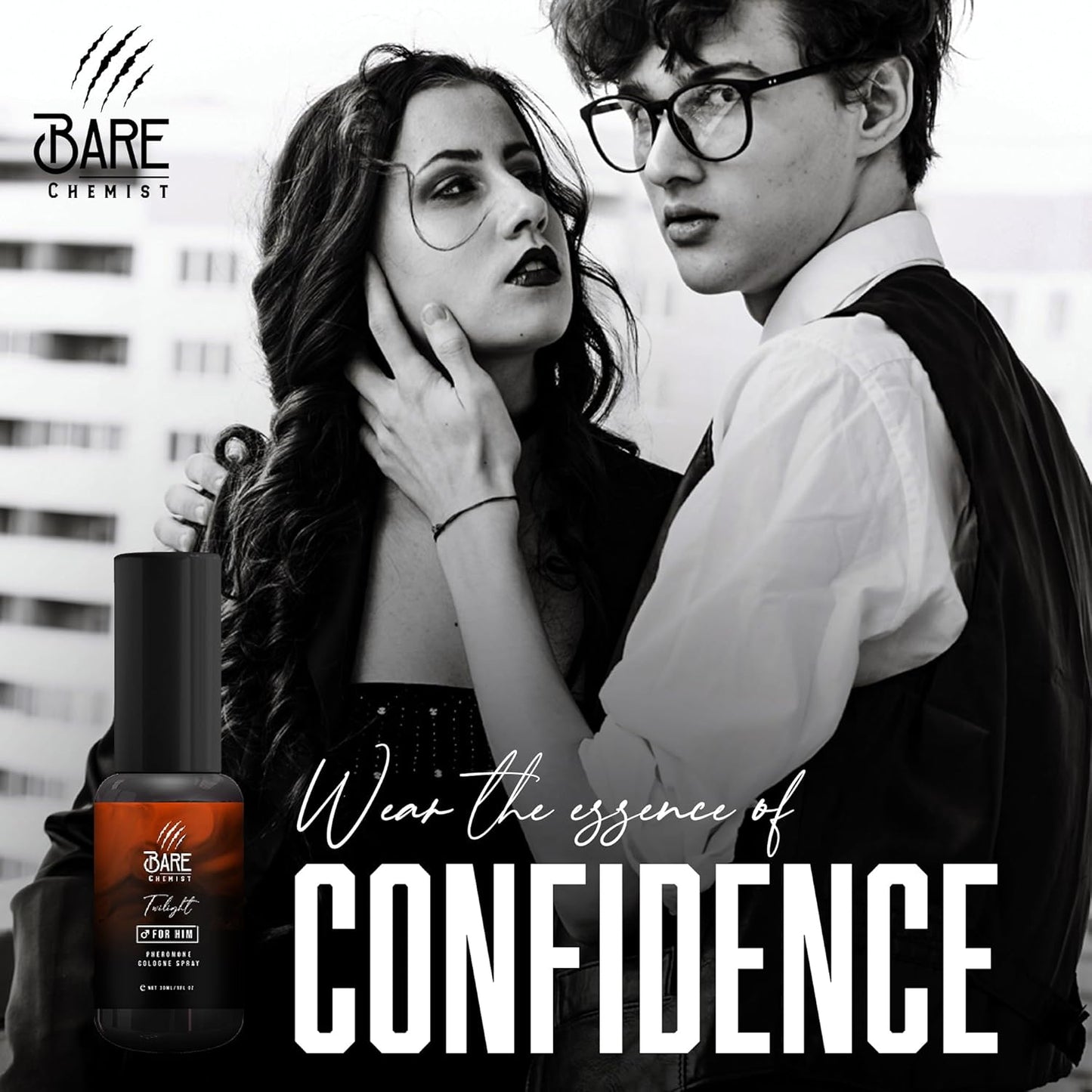 Twilight Pheromone Cologne for Him - [Long Lasting Formula] Pheromone Perfume Oil Spray for Men 1oz. - Lavender, Iris, Leather