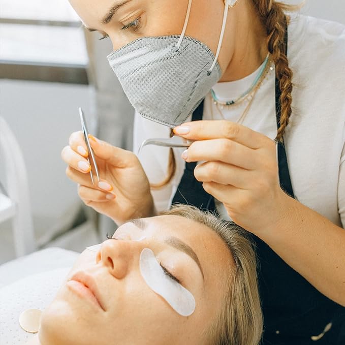 50 Pairs Under Eye Patches, Eye Gel Pads, Eyelash Extension Eye Pads for DIY Lash Extension Supplies, Eyelash Extension (50 Pairs, Blue)