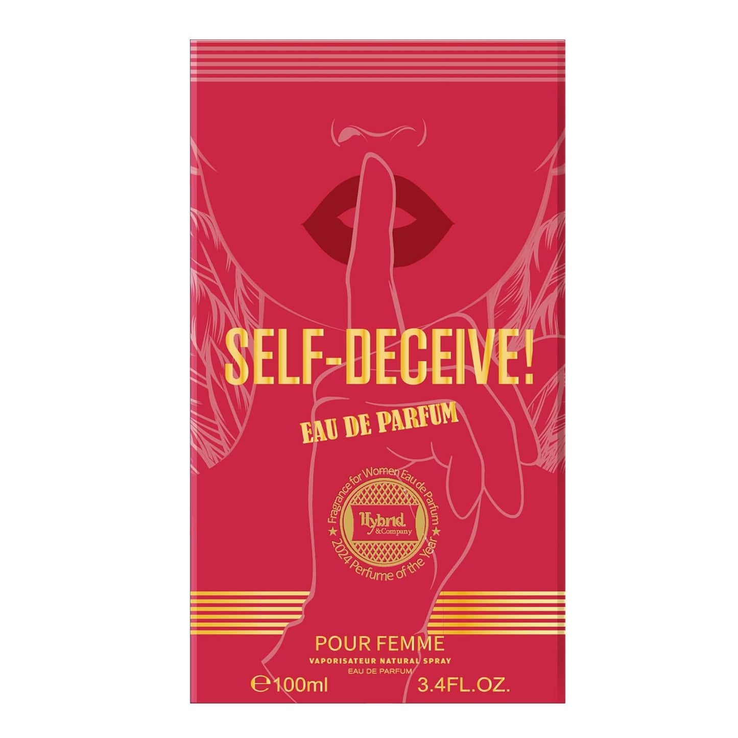 Hybrid & Company Women Self Deceive Pour Femme Eau De Parfum Vaporisateur Natural Spray 3.4 Fl Oz