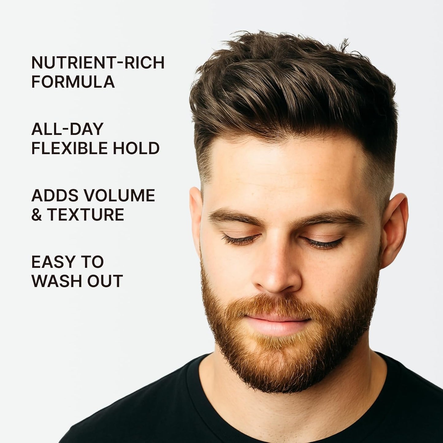 Earth Wave All Natural Tallow Hair Clay - Premium Hair Styling Clay - Organic Ingredients - Zero Toxins - American Made - Perfect for everyday use - Medium Hold & Natural Finish – 2.5 oz