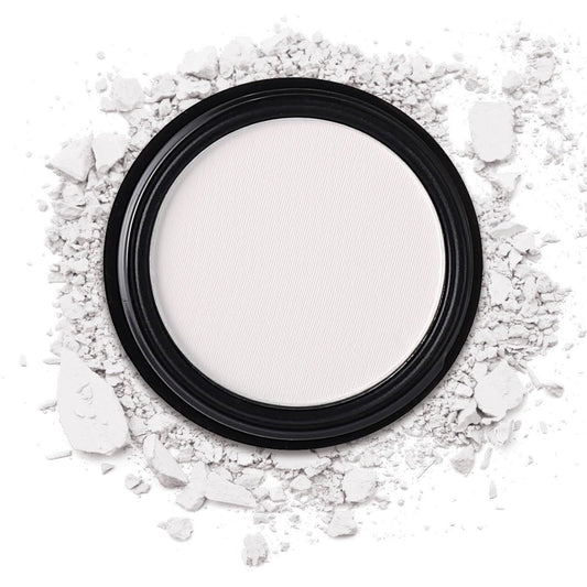 MEICOLY White Single Eyeshadow,Pressed Powder Matte Eye Shadow for Halloween SFX Mime Cosplay Makeup,White Cream to Powder Foundation for Makeup,High Pigment Eyeshadow for Day & Night