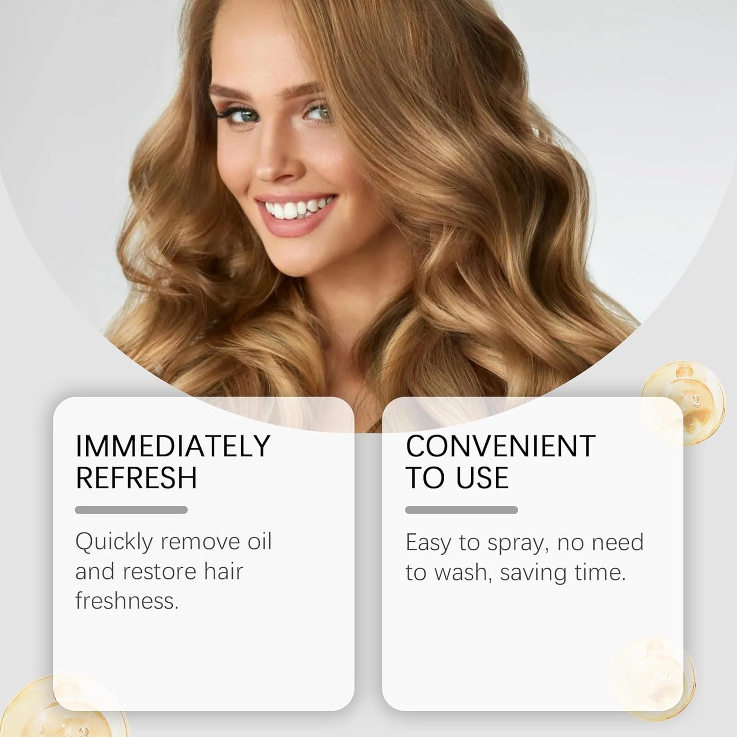 Hair Dry Shampoo, Invisible Dry Shampoo for Women, Instantly Fresh & Volumizing, No Residue, Talc-Free, for All Hair Types