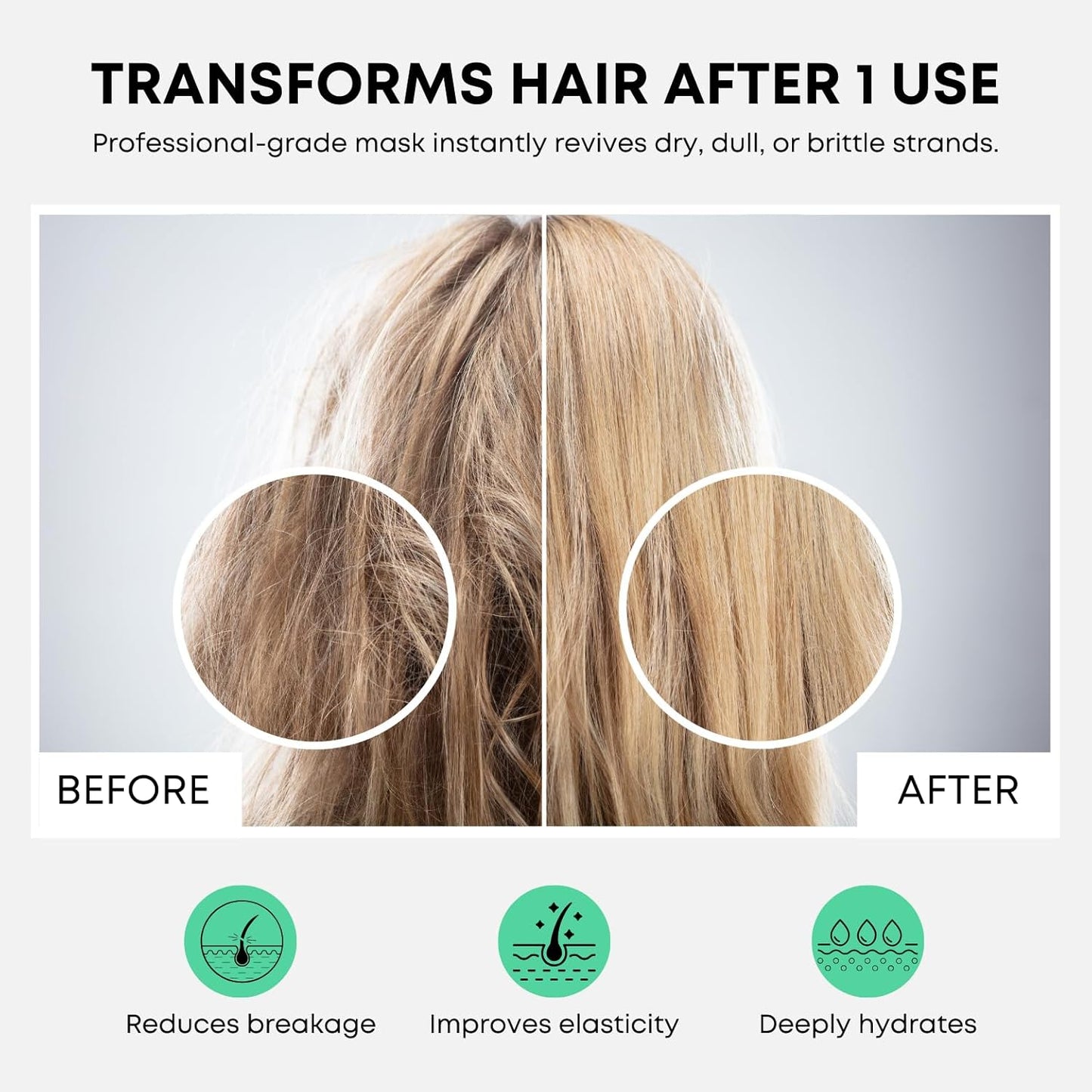 Artègo Good Society Nourishing Boost Hair Mask – Deep Conditioning & Repair Mask for Dry, Brittle Hair (16.8 oz)