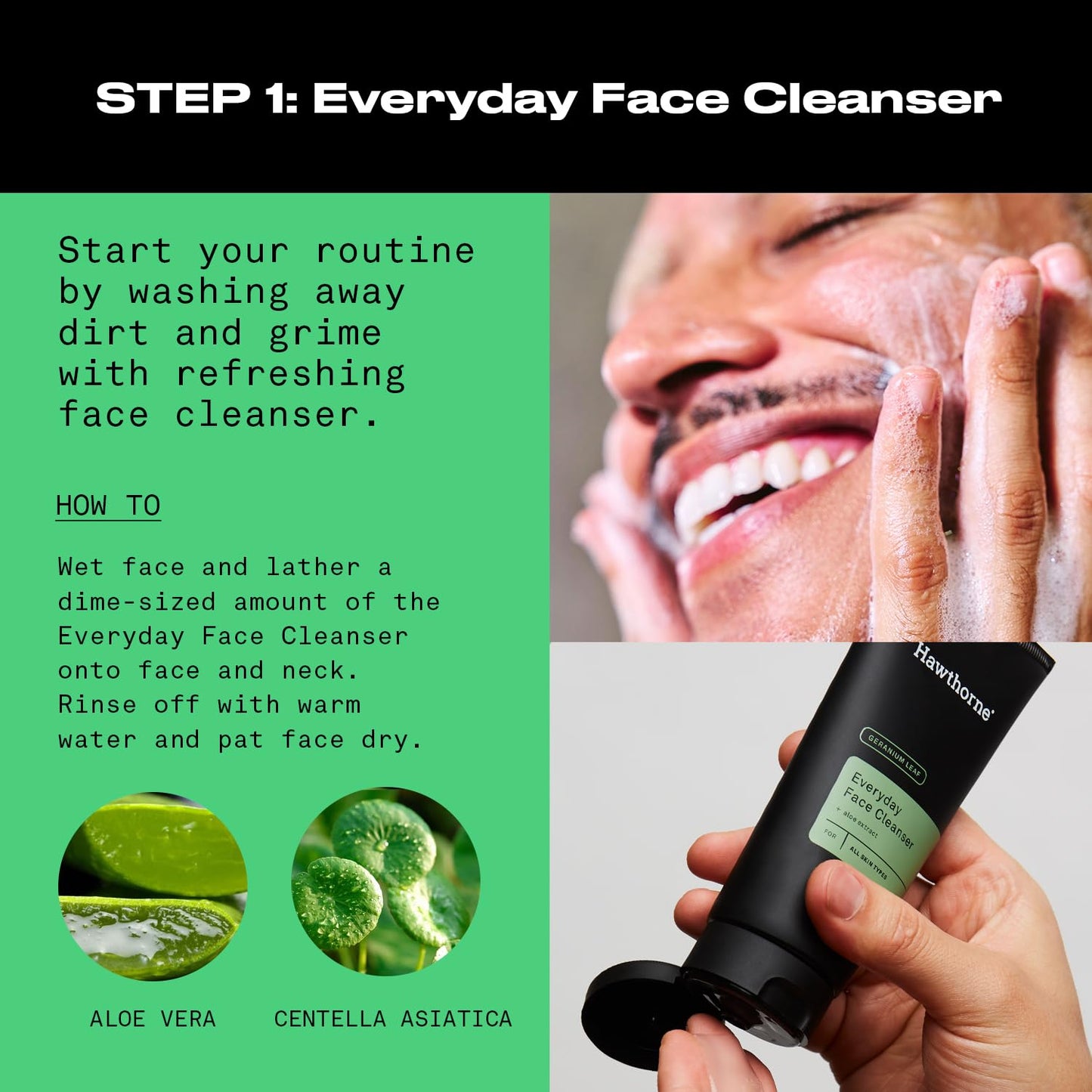 Hawthorne Everyday Men’s Skin Care Kit. Men’s Facial Care Kit with Face Wash Cleanser and Face Moisturizer Daily Face Routine For Men. Natural, Non-Toxic, Paraben Free, Phthalate Free. 4 Fl. Oz. Each.