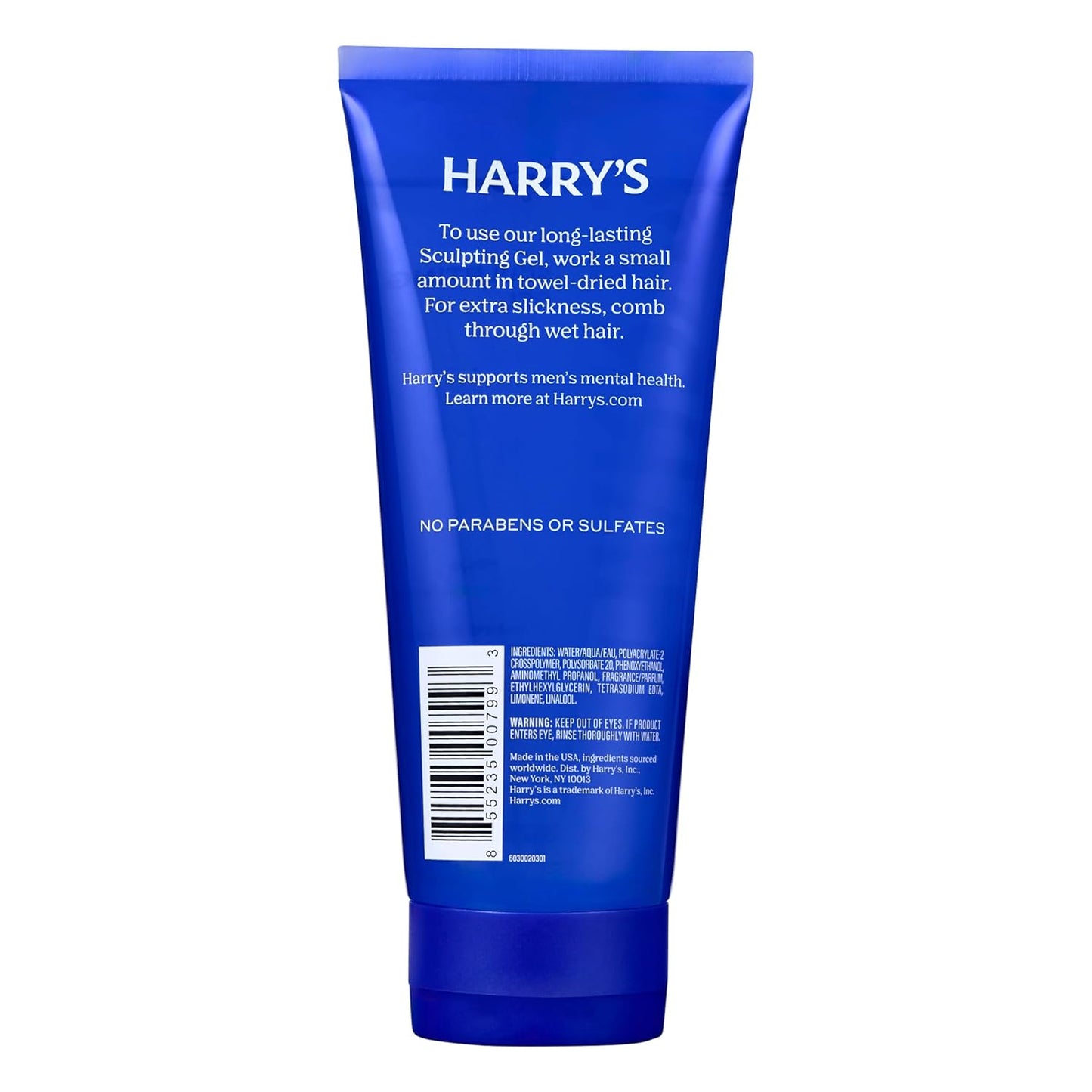 Harry's Sculpting Hair Gel for Men with Firm Hold and Polished Finish - 6.7 fl oz - Alcohol-Free Formula