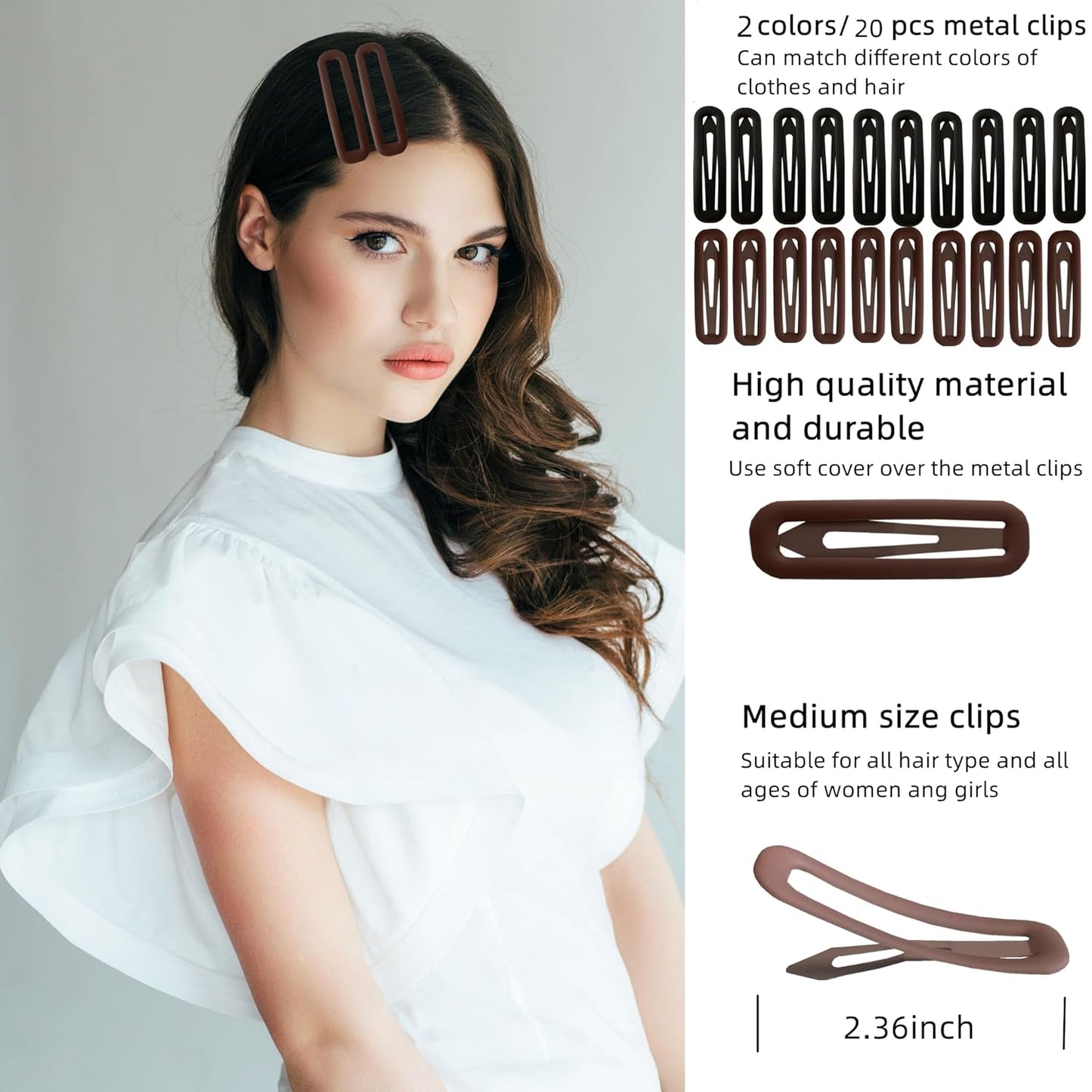 Snalp Hair Clips Decorative Styling Hair Accessories Hair Barrettes for Women and Girls 20 pcs