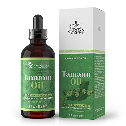 Morgan Cosmetics 100% Pure Tamanu Oil, Cold Pressed, USDA Certified Organic, 2 fl oz