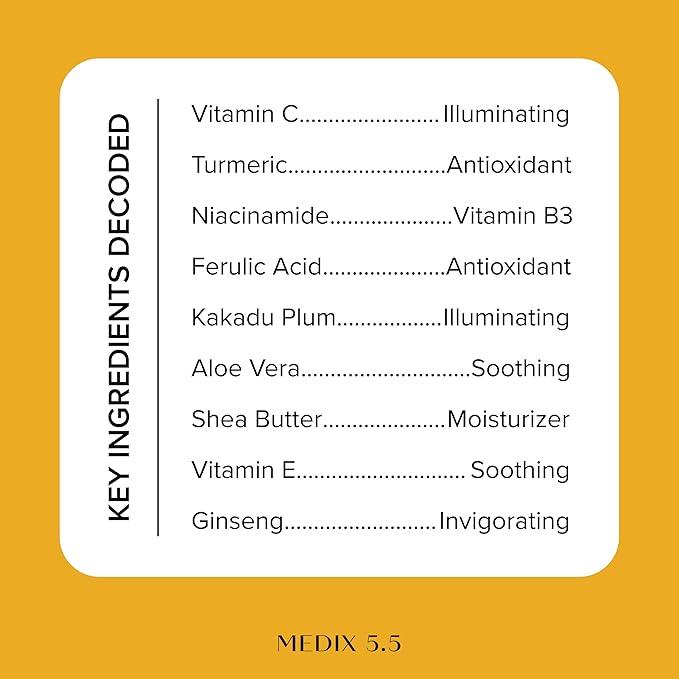 Medix 5.5 Vitamin C Cream Brightening Body Lotion & Face Moisturizer | Anti Aging Vitamin C Lotion For Women & Men Helps Soften The Look Of Dark Spots, Wrinkles, & Uneven Looking Skin Tone, 2-Pack