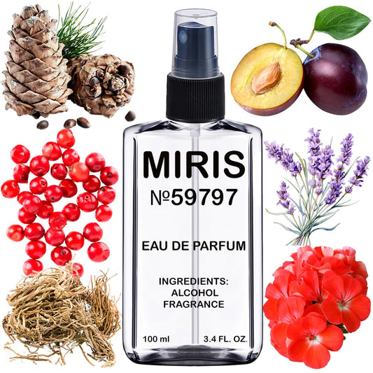 MIRIS No. 59797, Inspired by Bad Boy Coba Electrique, Long-Lasting Eau de Parfum for Men, Spray 3.4 Fl Oz / 100 ml