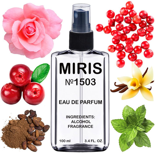 MIRIS No. 1503, Inspired by Black XS For Her, Long-Lasting Eau de Parfum for Women, Spray 3.4 Fl Oz / 100 ml
