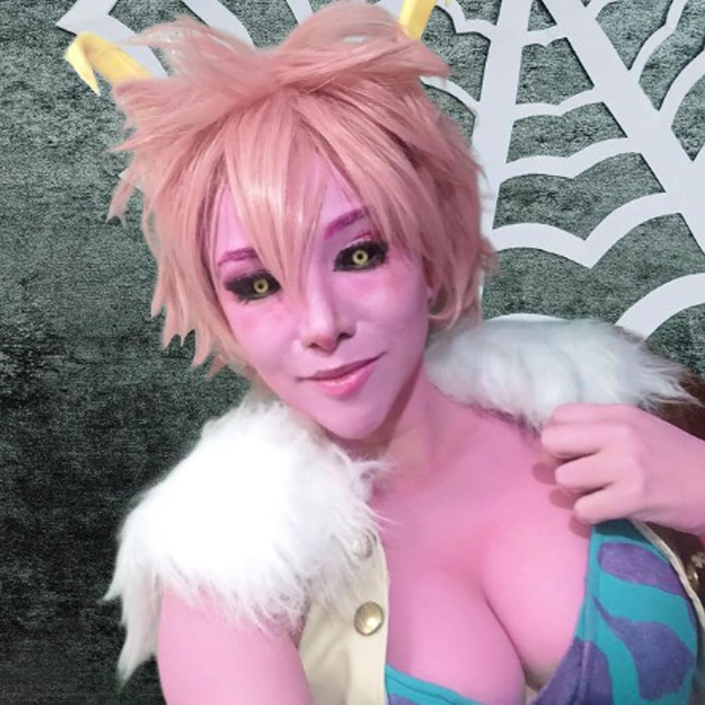 Mysense Pastel Pink Face Body Hair Paint Stick,Easter Bunny Face Paint,Water Based Washable Temporary Hair Color,Cream Body Paint Stick for Adults and Kids Halloween Costume SFX Cosplay Makeup,0.5oz