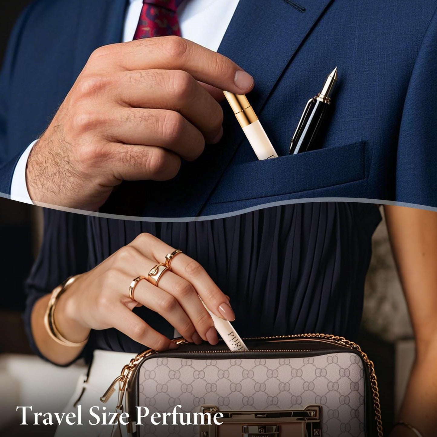 Pheromones Perfumes for Women, Pepper & Spicy Sandalwood Perfume, Long Lasting Men Eau de Parfun, Premium Scent Blend Perfumes for Women, 0.41 fl. Travel Perfume Spray