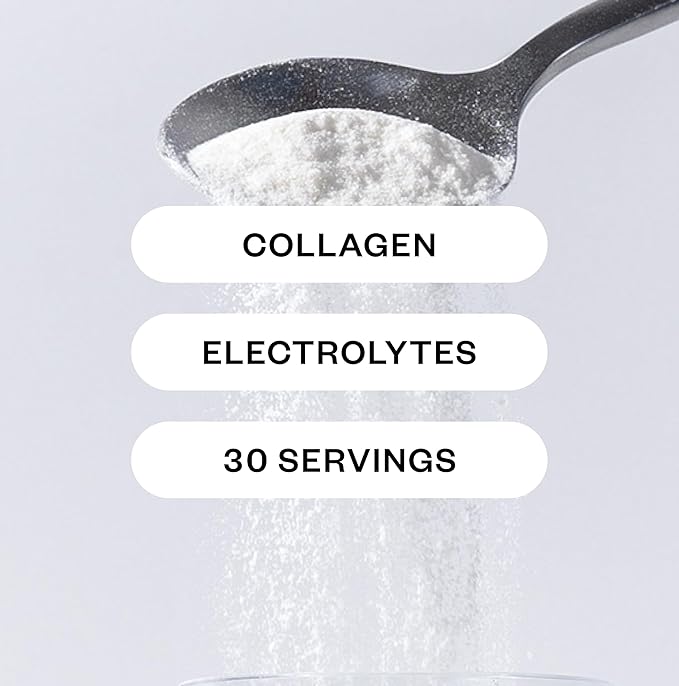 RNWY Foundation Collagen + Hydration Powder, Daily Joint Support with Electrolytes, Wild Cherry, 10g Collagen Peptides, 30 Servings