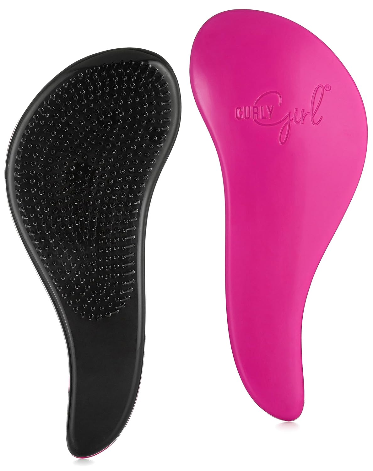 Curly Girl Breeze Thru Detangling Brush | Hair Detangler Hairbrush for Adults & Kids | Gets Rid of Tangles & Knots in Natural, Curly, Straight, Wet or Dry Hair (Purple)