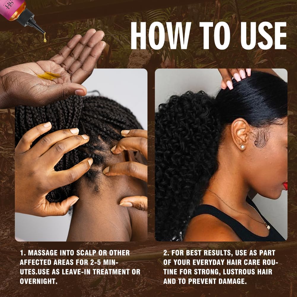 SEVICH 100% Natural Batana Oil for Hair Nourishment: Repair Damaged Tresses, Promote Hair Growth, Suitable for All Hair Types - 1.36 fl.oz