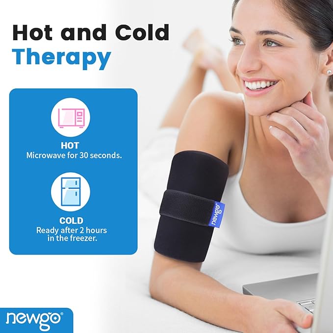 NEWGO Bundle of Gel Cold Eye Mask + Multipurpose Gel Cold Pack