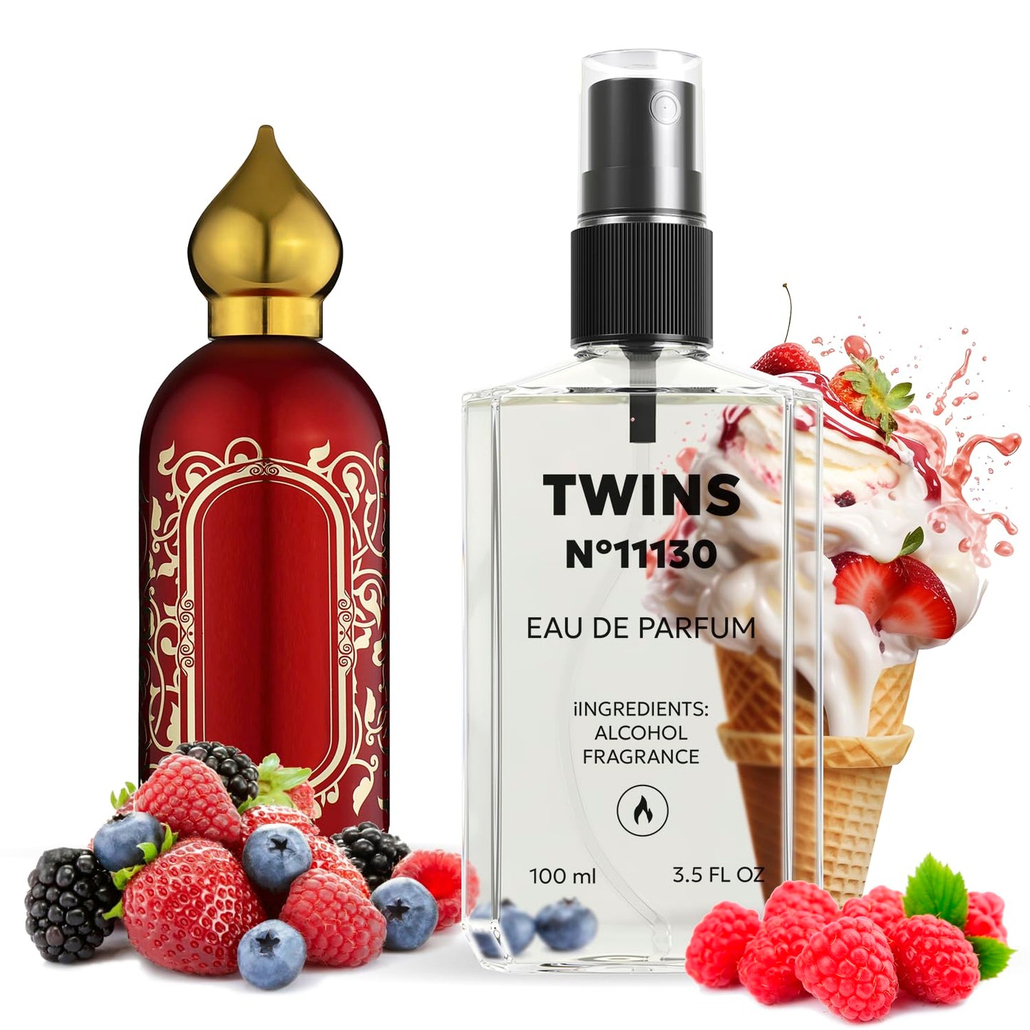TWINS Impression of Hayati | Unisex Perfume for Women and Men Eau de Parfum | No.11130 | 3.4 Fl Oz / 100 ml