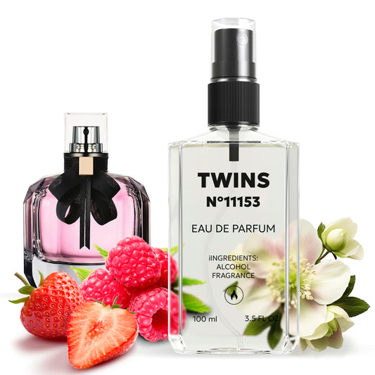 TWINS Impression of Mon Paris | Perfume for Women Eau de Parfum | No.11153 | 3.4 Fl Oz / 100 ml