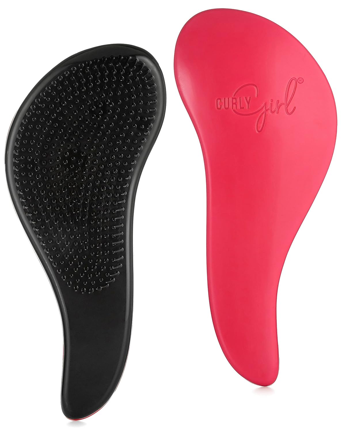 Curly Girl Breeze Thru Detangling Brush | Hair Detangler Hairbrush for Adults & Kids | Gets Rid of Tangles & Knots in Natural, Curly, Straight, Wet or Dry Hair (Magenta)