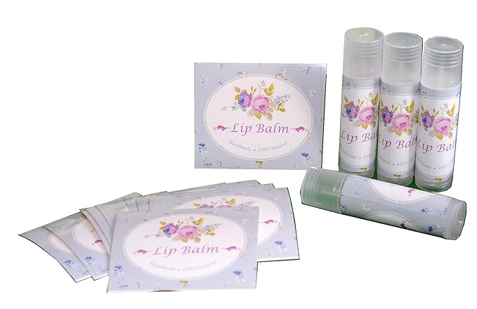 Assorted T5 Adensive Lip Balm Label Sticker for Container - 100pcs Paper Labels