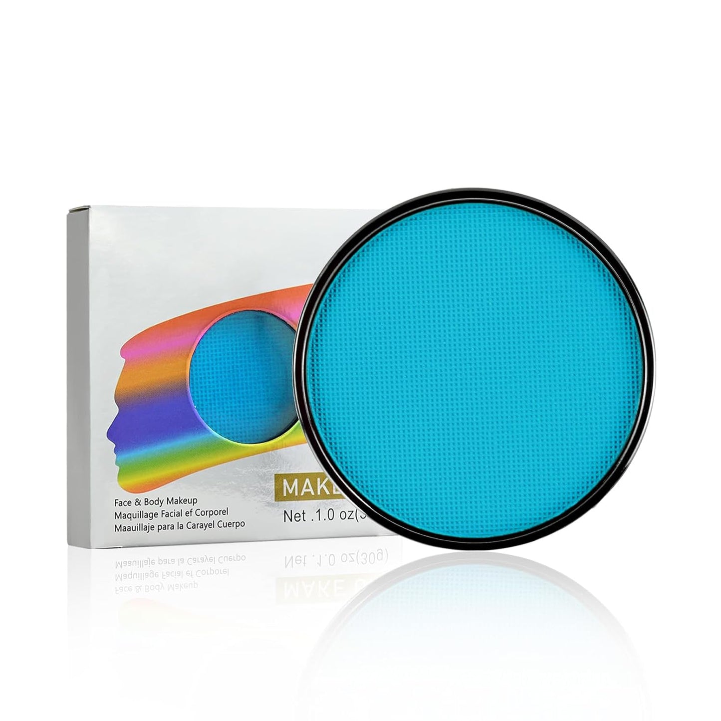 Light Blue Face Paint, Water Based Facepaint, Non Toxic Light Blue Body Paint, High Pigment Face Painting for Halloween, Easter, Costume, Themed Parties, Cosplay 1.06 Oz.