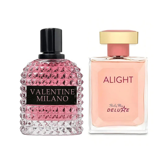Women's Perfume Combo Set Milano Women&Alight Floral Fruity Fragrance Eau De Parfum Elegant 100ml Bottle Natural Spray Each for Daily Used