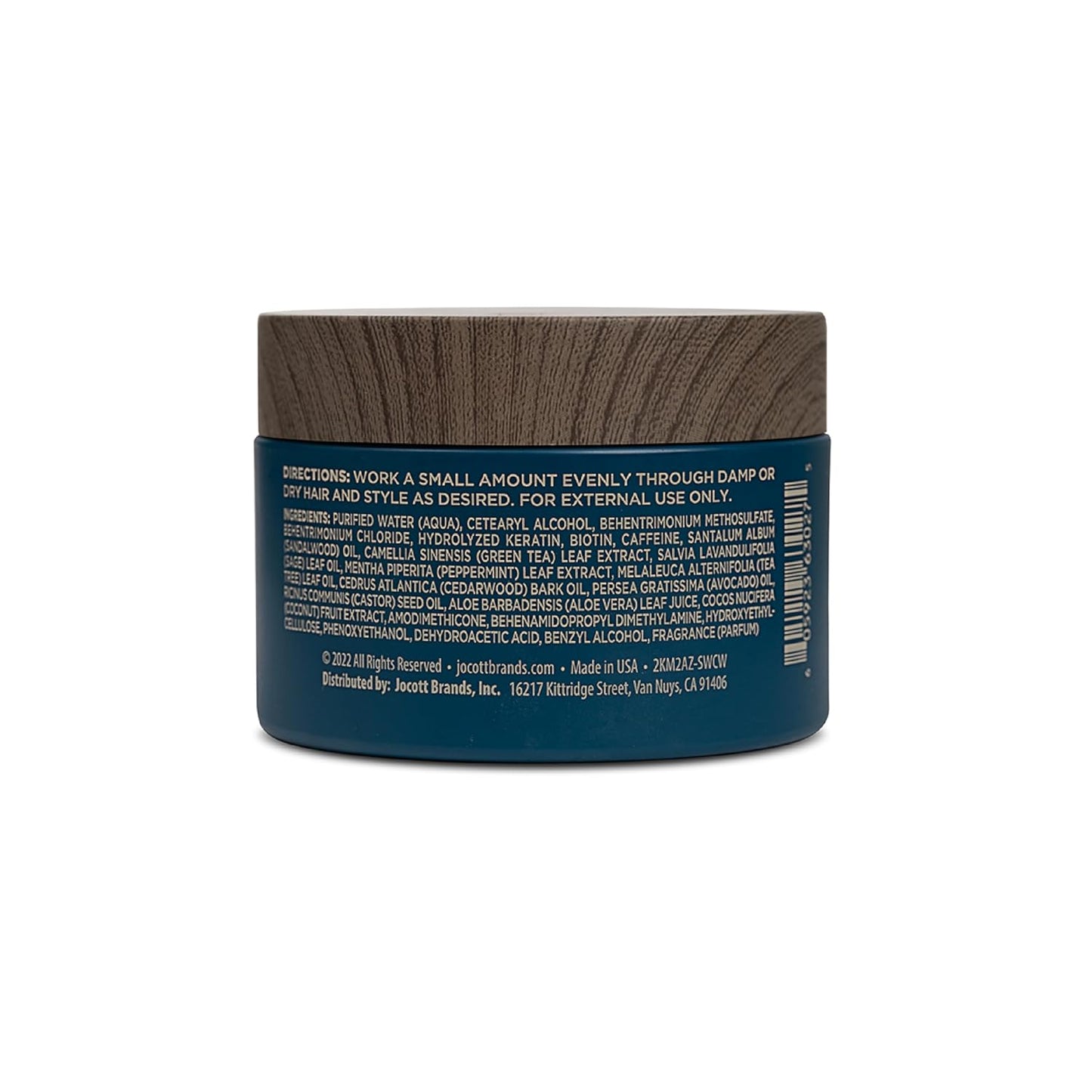 Blackstone Men's Grooming Hair Thickening Pomade - Pliable Hold with Matte Finish | Paraben & Cruelty-Free | Made in USA, Sea + Surf Scent (4 Oz)