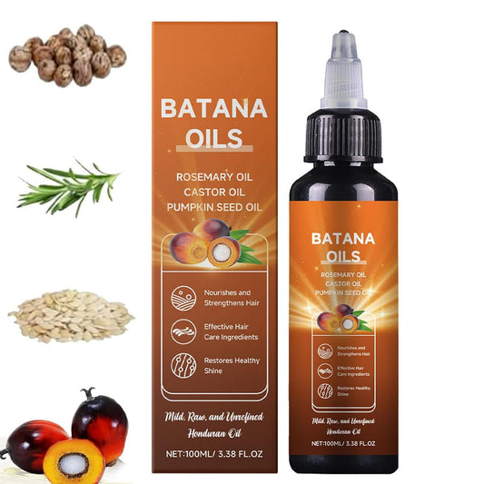 Batana Oil for Hair, 4-in-1 Liquid Batana Oil, with Rosemary, Pumpkin Seed Oil, Castor Oil, for Men and Women, Prevents Dry Hair & Hair Loss for All Hair Types (1Pcs)