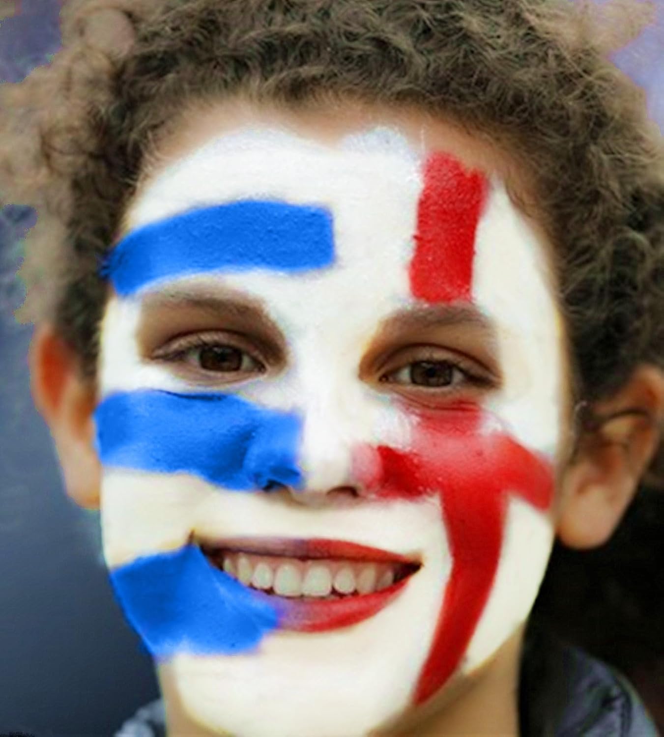 Go Ho Cream-Blendable Blue Face Paint Stick (1.06 Oz),Full-coverage Royal Blue Face Body Paint for Adults Children Halloween Cosplay Avatar Smurf Clown SFX Makeup,Waterproof Sport Eye Black Stick