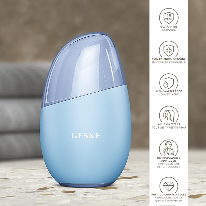 SmartAppGuided™ Cool & Warm Eye & Face Massager | 7 in 1 | Multi Massager | Face & Neck | Battery-free Cooling & Warming | Firms, Relaxes & De-Puffs Skin | Eye-Nose Area Targeted Design