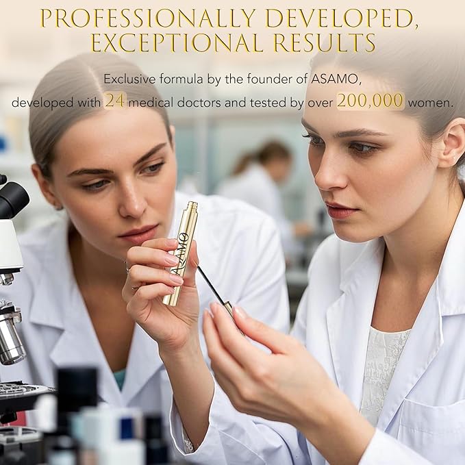 Eyelash Growth Serum – 15 Plant Extracts for Longer Lashes, Natural Beauty Enhancement,eyelash serum growth (Purple-Gold)