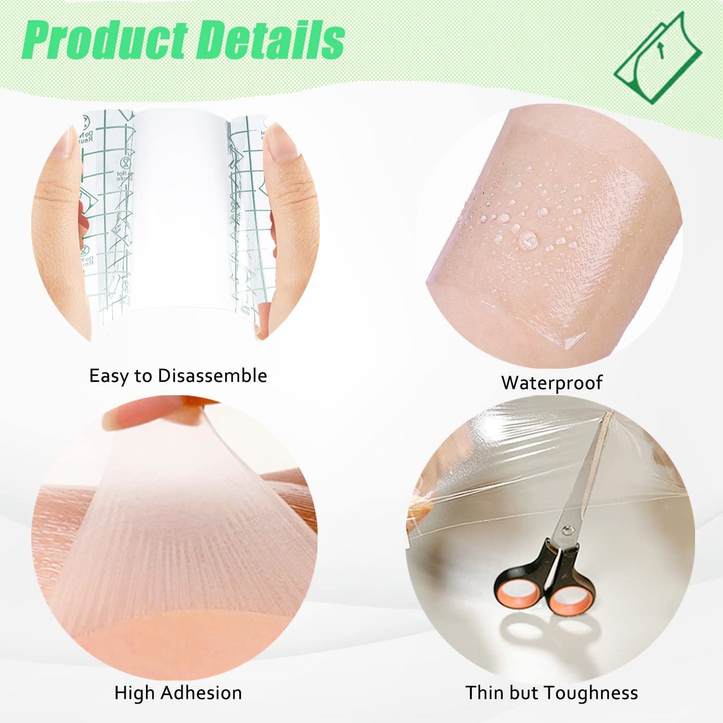 250 Pieces Makeup Hand Palette, Disposable Adhesive Transparent Palettes for Makeup and Waterproof, Artist Cosmetic Makeup Palette for Women Daily Use (2.36 X 2.36 Inch)