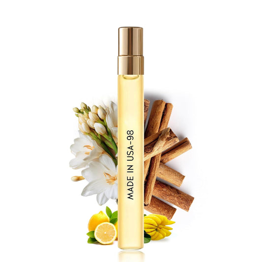 Pheromone Perfume for Women&Men, No. 98 Perfume Oil, Jasmine and Tonka Bean Notes, Long Lasting Pheromones Cologne for Men &Women 0.6 fl.oz/18ml,Travel Size Fragrance Spray